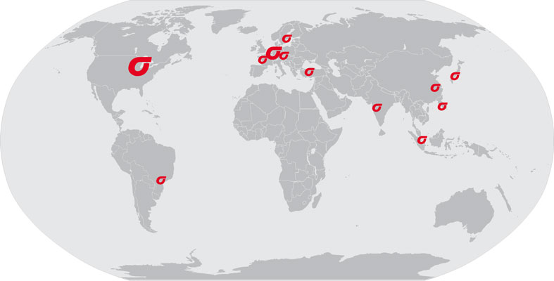 SIGMA global locations map 